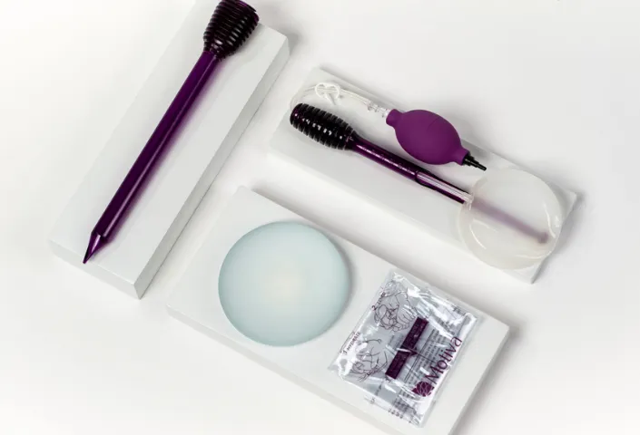 特許技術にもとづく専用デバイスで傷跡が最小限